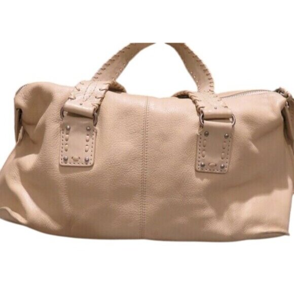 MICHAEL KORS Vintage Cream Leather Satchel - Picture 4 of 13